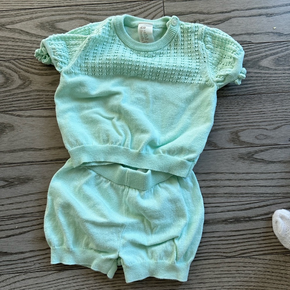 Zara shirt and short set